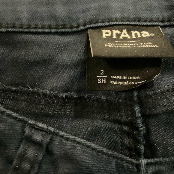 Prana Straight Leg Jeans Dark Blue Navy Size 2 Short - Picture 3 of 8
